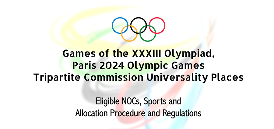 Paris 2024 Olympic Games Tripartite Commission Universality Places
